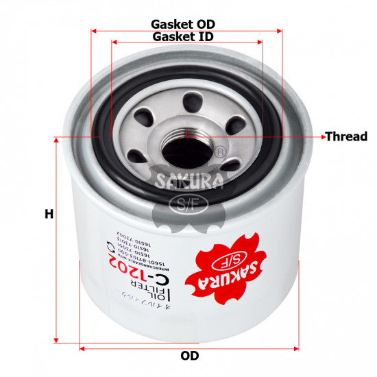 Филтър маслен C-1202 за двигател на трактор