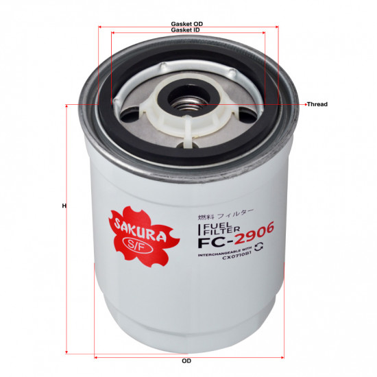 Филтър горивен FC-2906 за двигател на трактор