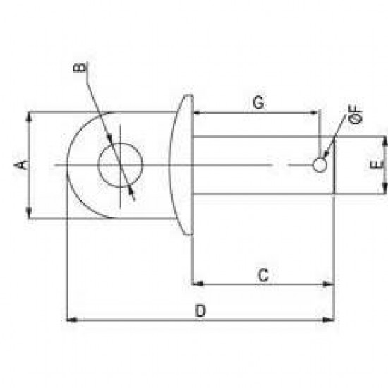 Щифт чоп с ухо за навесна система на Беларус МТЗ