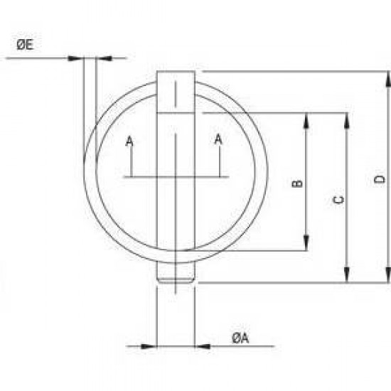 Щипка клап щифт за трактор с диаметър на щифта 10 мм.