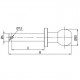 Ябълка с щифт 98 мм. за теглич на трактор за ремарке