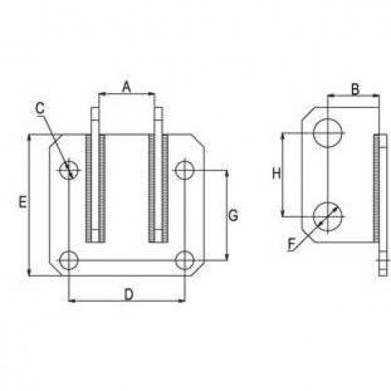 Планка за централен винт на трактор Mitsubishi тип 2